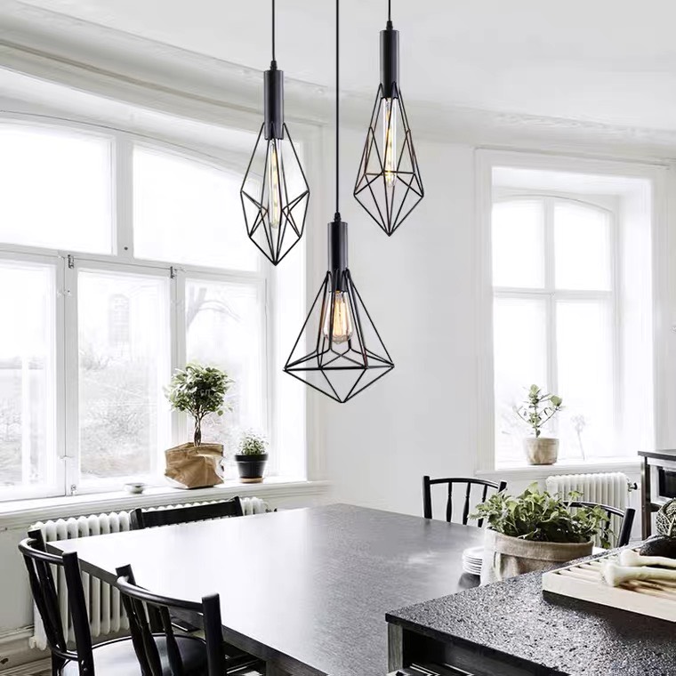 Đèn thả cafe lồng sắt TCF88T3