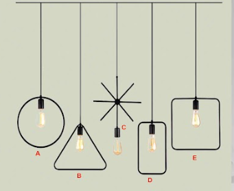 Đèn thả cafe hình học TCF19