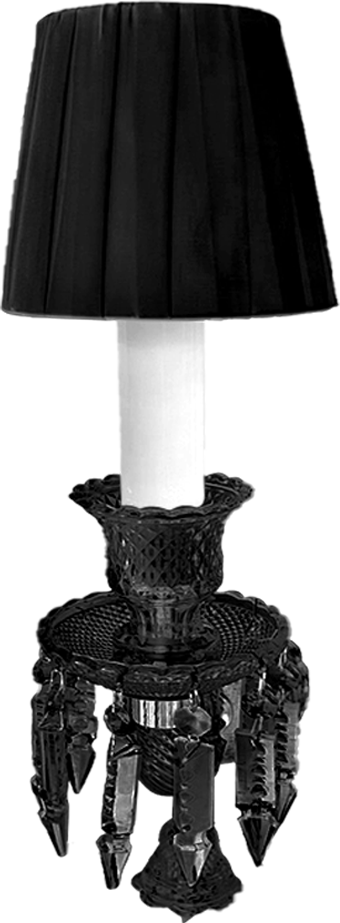 Đèn tường pha lê phòng khách cổ điển VDC9801T1 đen