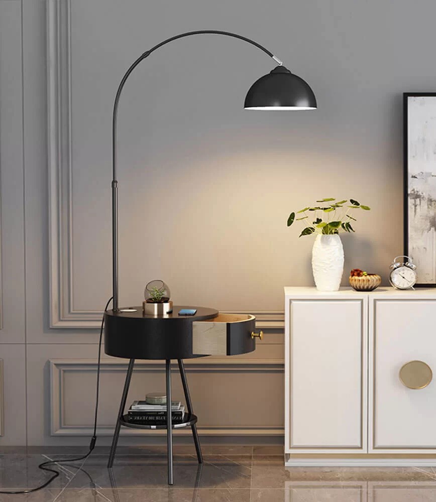 Đèn cây đứng sạc không dây cho phòng khách hiện đại DC-727