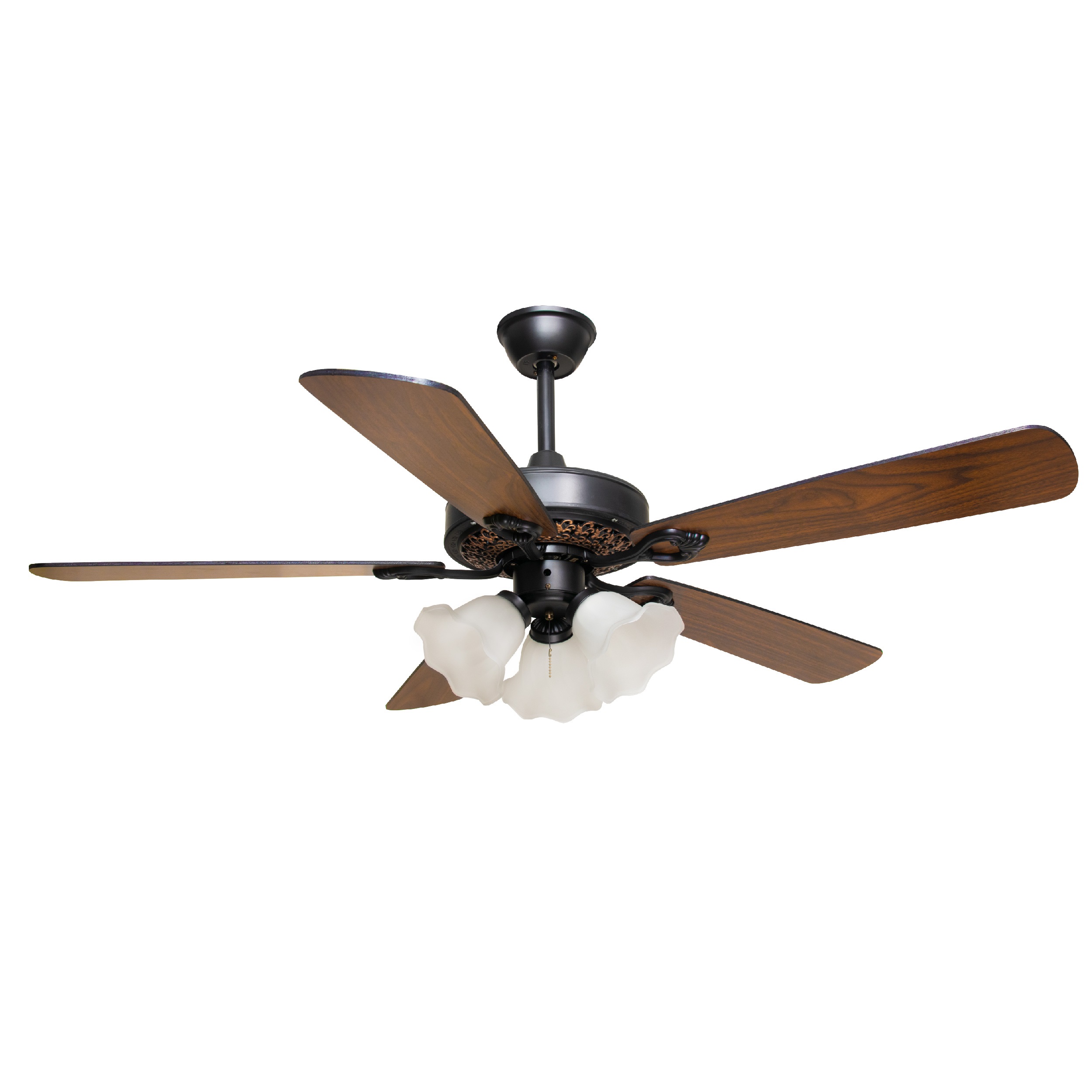 Quạt trần đèn 5 cánh gỗ phòng khách VIFA 108