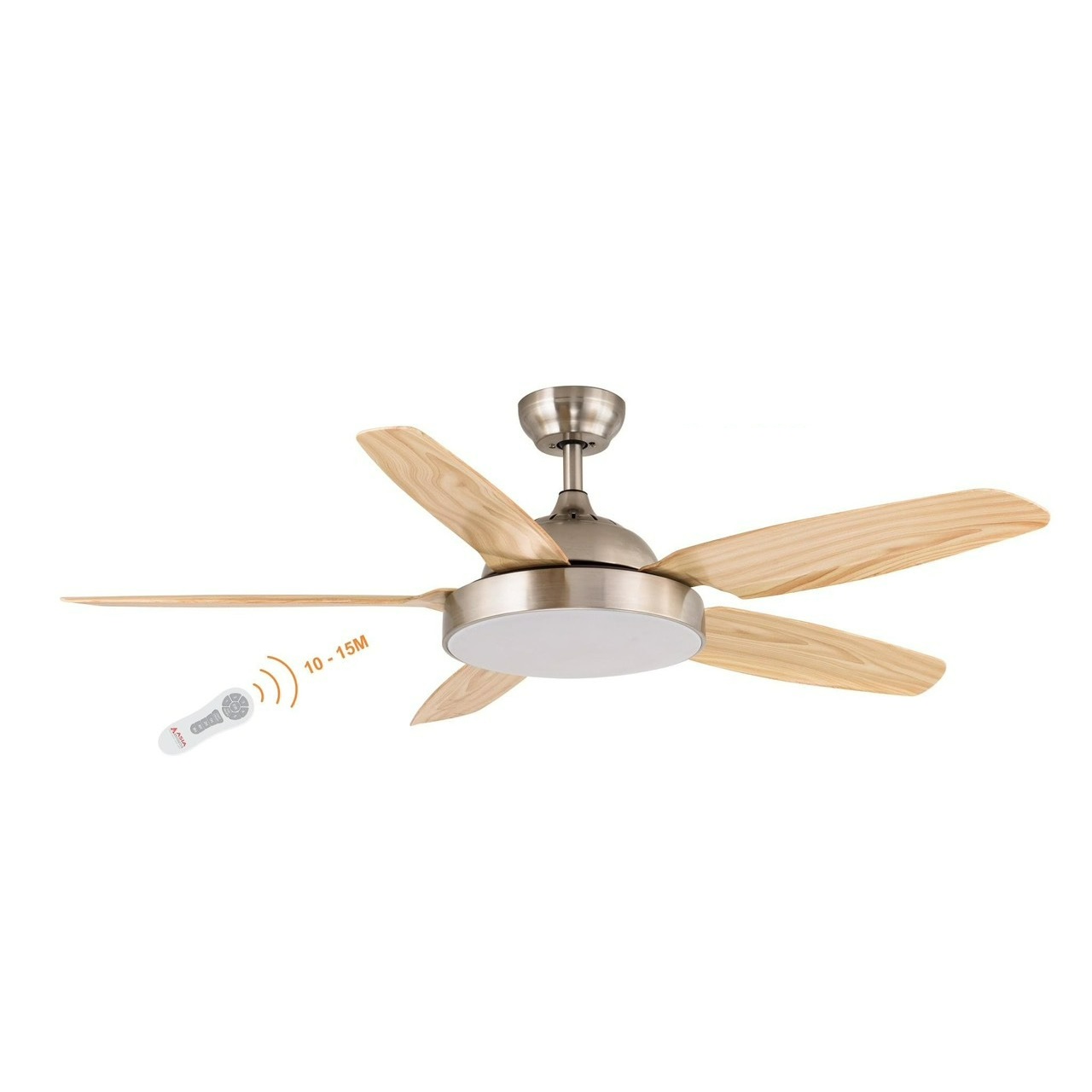 Quạt trần đèn 5 cánh nhựa giả gỗ Asia QT04-G-01