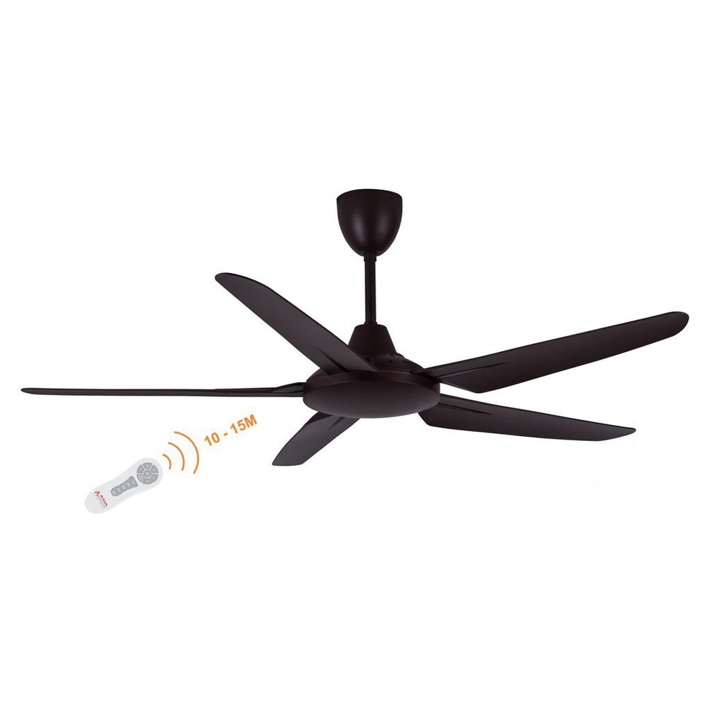 Quạt trần 5 cánh màu nâu cà phê hiện đại Asia QT05-N-01